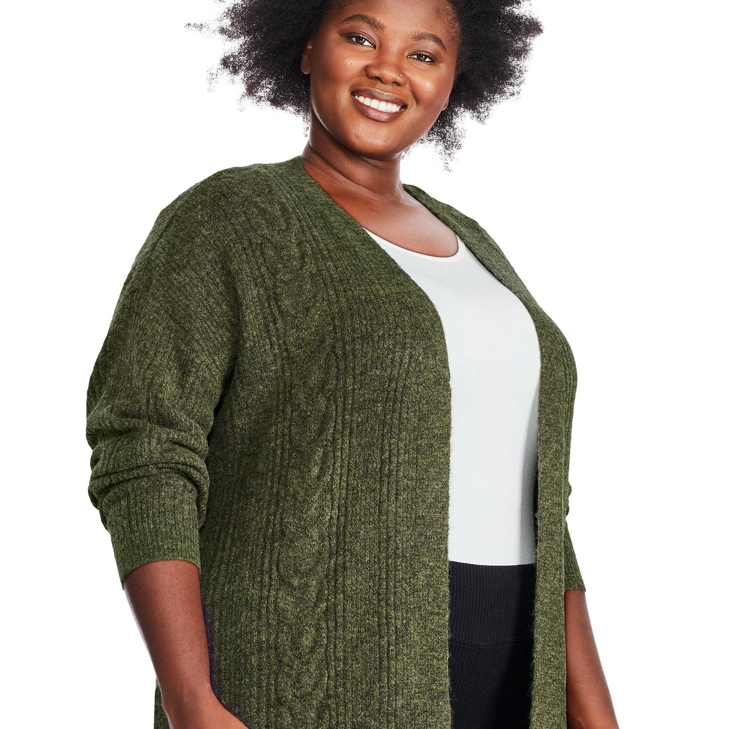 Plus size tie deals front cardigan