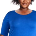 thumbnail image 4 of George Plus Women's Sharkbite Hem Tee, 4 of 6