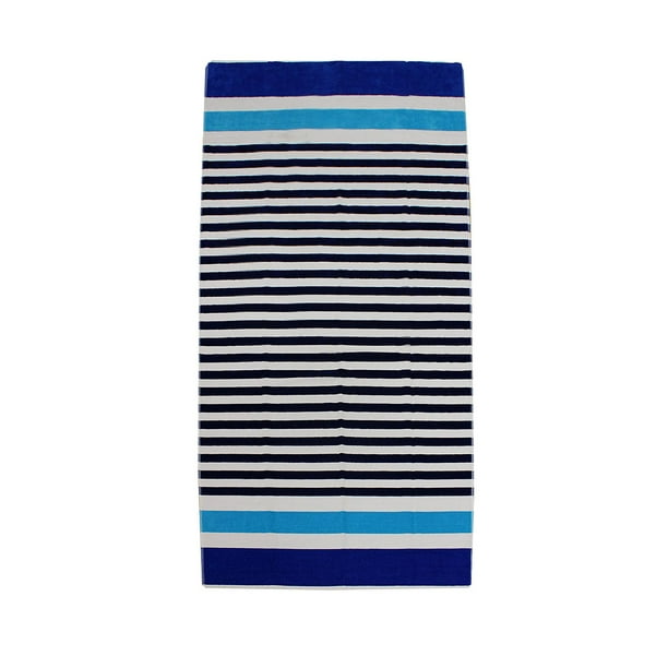 MAINSTAYS EXTRA LARGE BEACH TOWEL BLUE STRIPE Walmart.ca