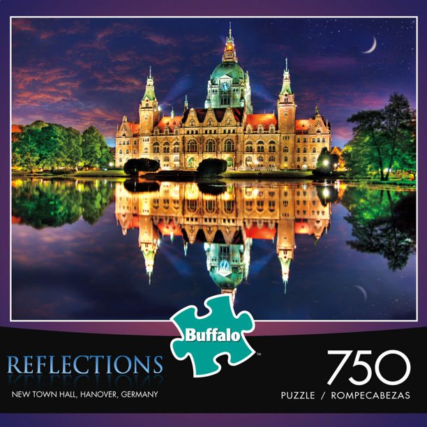 Casse-tête « Reflections Town Hall Hanover, Germany » de Buffalo Games