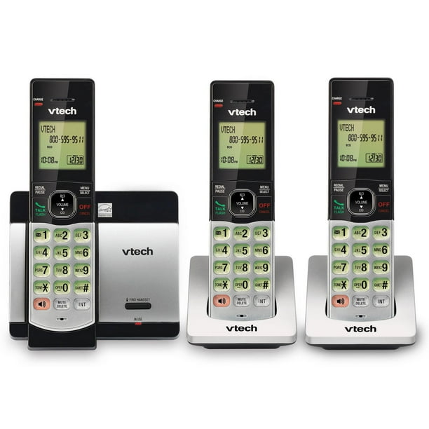 VTech CS51193 DECT 6.0 Expandable Cordless Phone System with 3