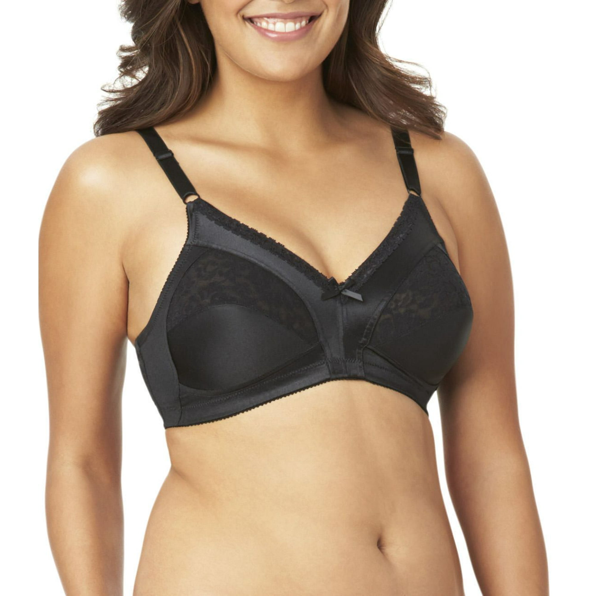 Warner's Women's M Underarm and Back Smoothing Comfort Bra Black Wirefree  NWT