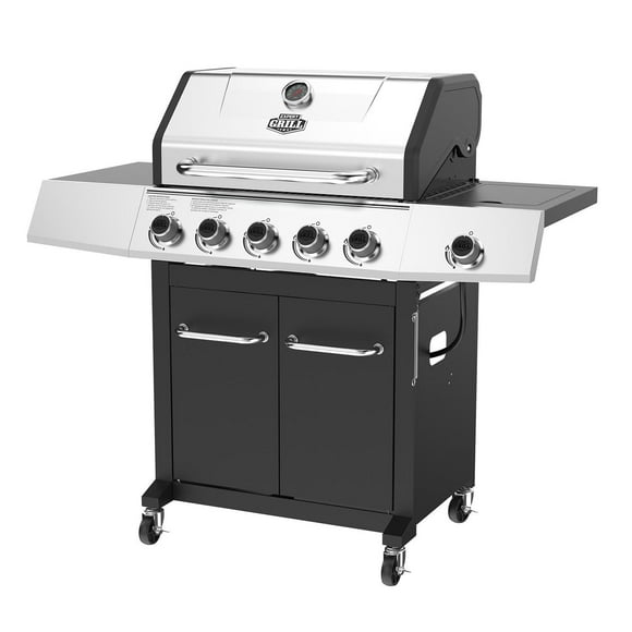 Expert Grill 5-Burner Propane Gas Grill with Side Burner
