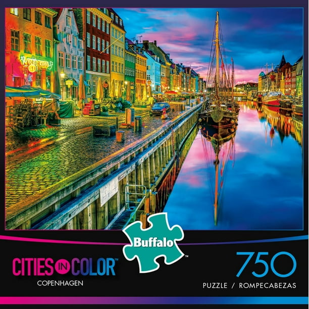 Buffalo Games Cities in Color Le puzzle Copenhagen en 750 pièces