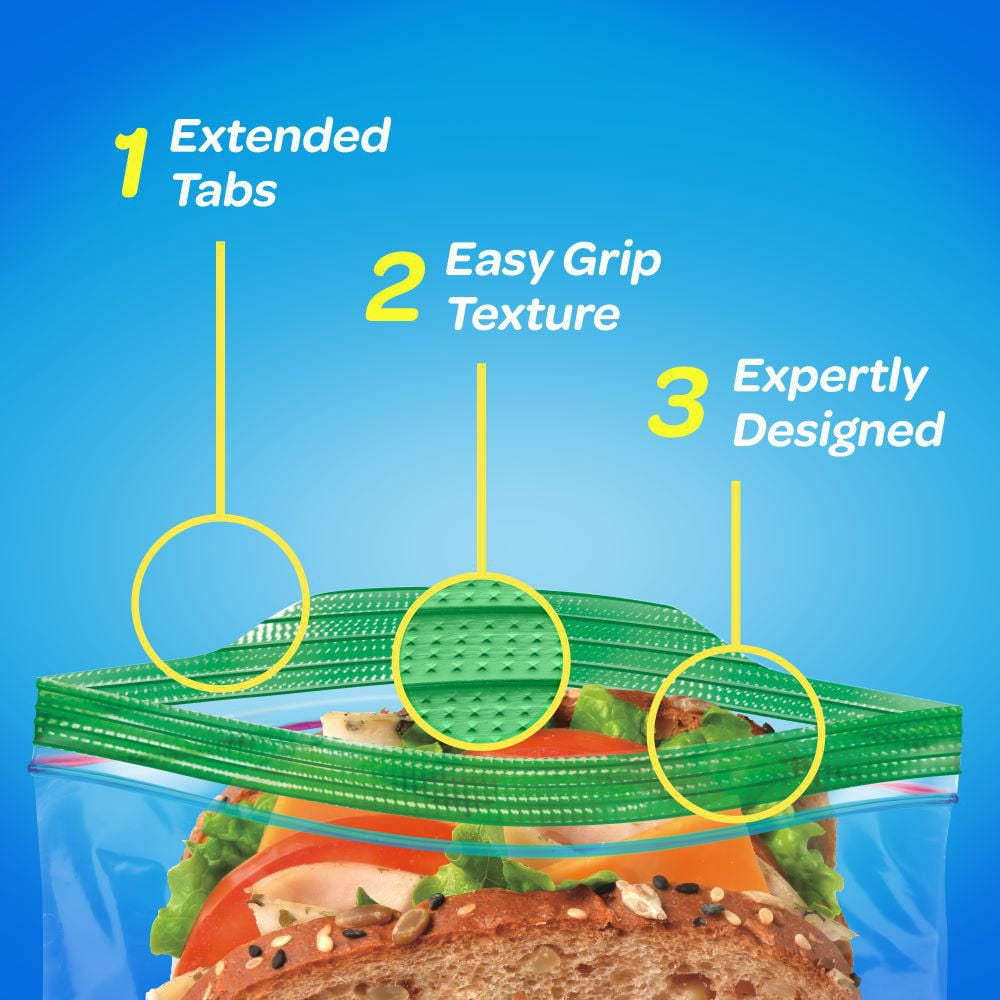 Ziploc® Sandwich Bags for On-The-Go Freshness, Grip 'n Seal