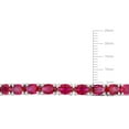 thumbnail image 3 of Tangelo 11-1/4 Carat T.G.W. Created Ruby Sterling Silver Bangle Bracelet, 7", 3 of 6