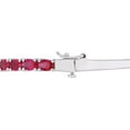 thumbnail image 2 of Tangelo 11-1/4 Carat T.G.W. Created Ruby Sterling Silver Bangle Bracelet, 7", 2 of 6