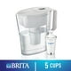 Système de filtration d’eau en pichet Brita, modèle Soho blanc de 5 tasses avec 1 filtre de rechange – image 1 sur 5