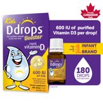 Ddrops® Booster Liquid Vitamin D3 Vitamin Supplement, 600 IU 180 Drops