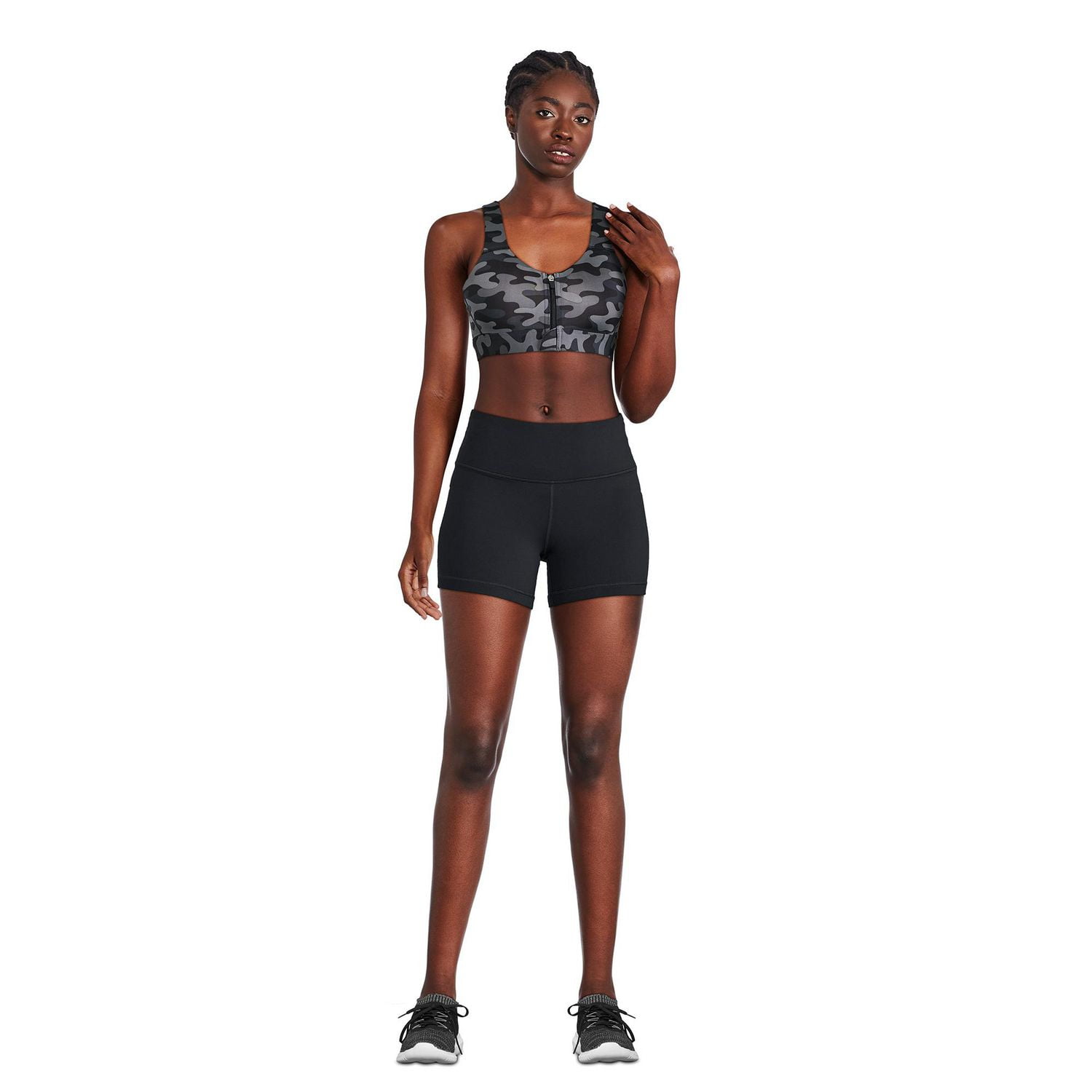 Soutien-gorge zippé Athletic Works pour femmes Tailles P-3XL