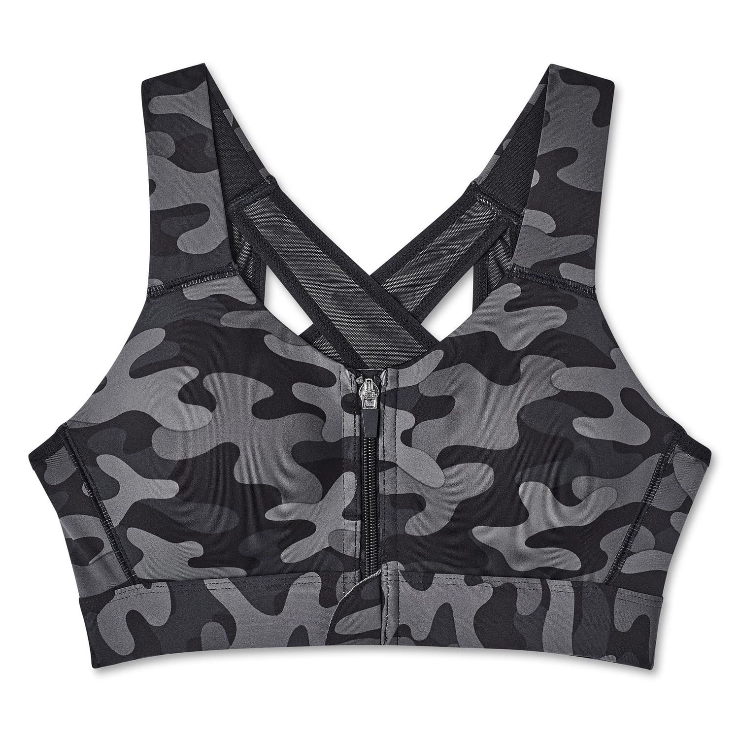 Athletic Works Women's Zipper Bra, Sizes S-3XL