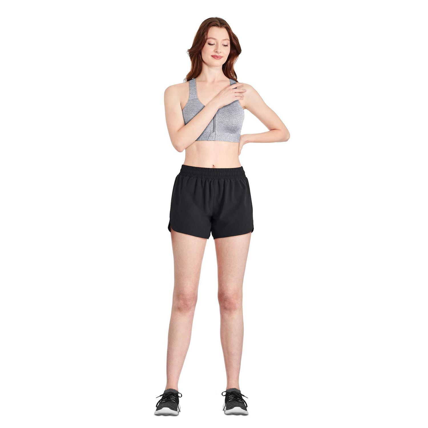 Soutien-gorge zippé Athletic Works pour femmes Tailles P-3XL