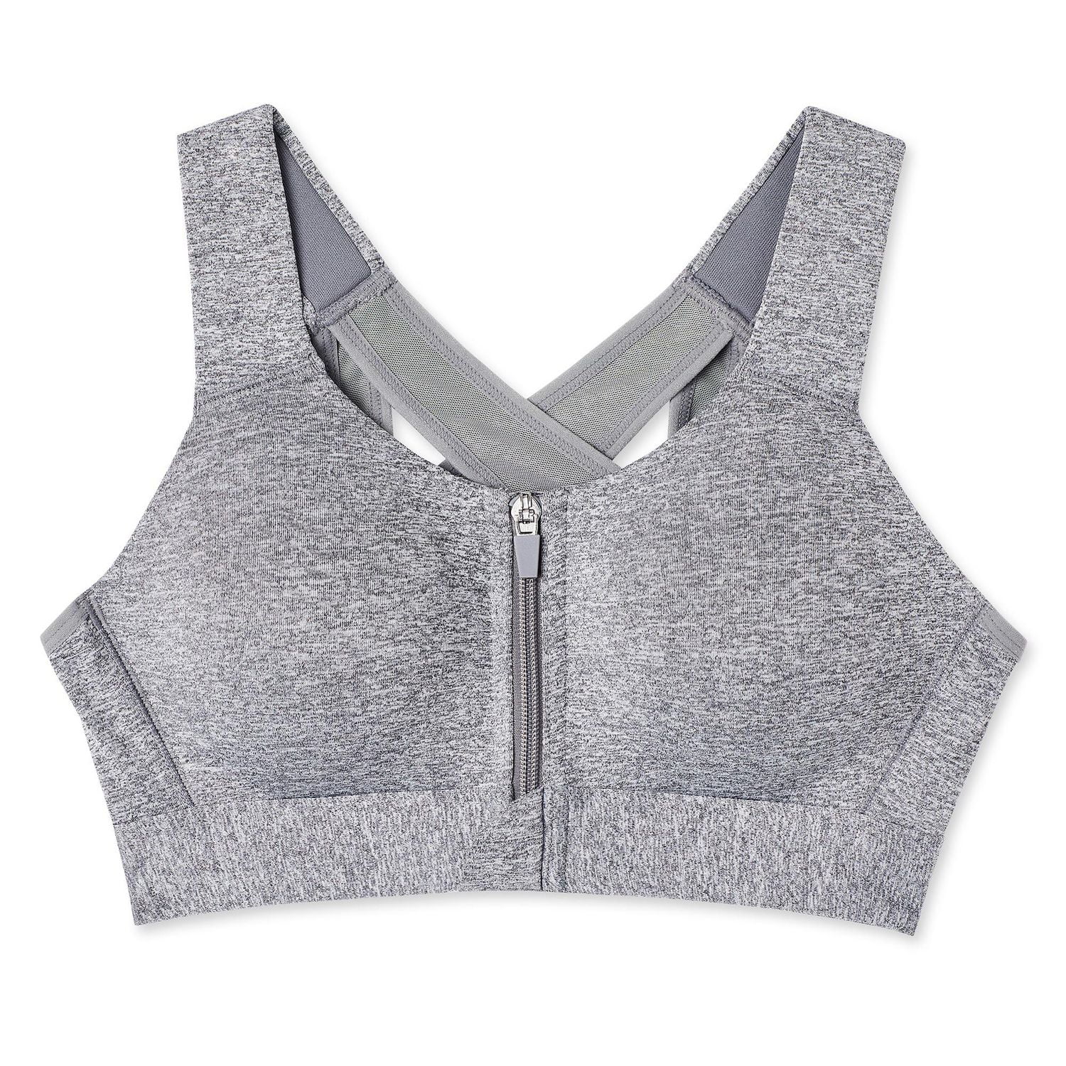 Soutien-gorge zippé Athletic Works pour femmes Tailles P-3XL