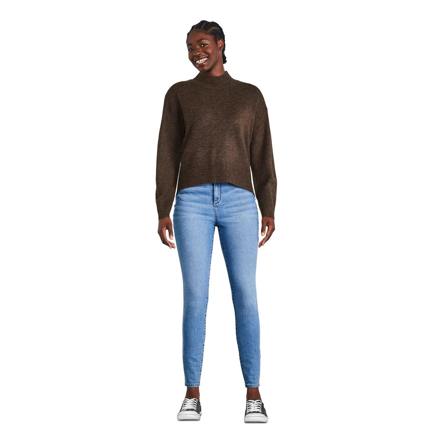 George Women's Mock Neckline Sweater