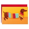 thumbnail image 1 of Hallmark Signature Birthday Card with Removable Dachshund Magnet (Dog in Sweater), 1 of 7