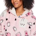 thumbnail image 4 of No Boundaries Women's Long Sleeve Plush Snuggie, 4 of 6