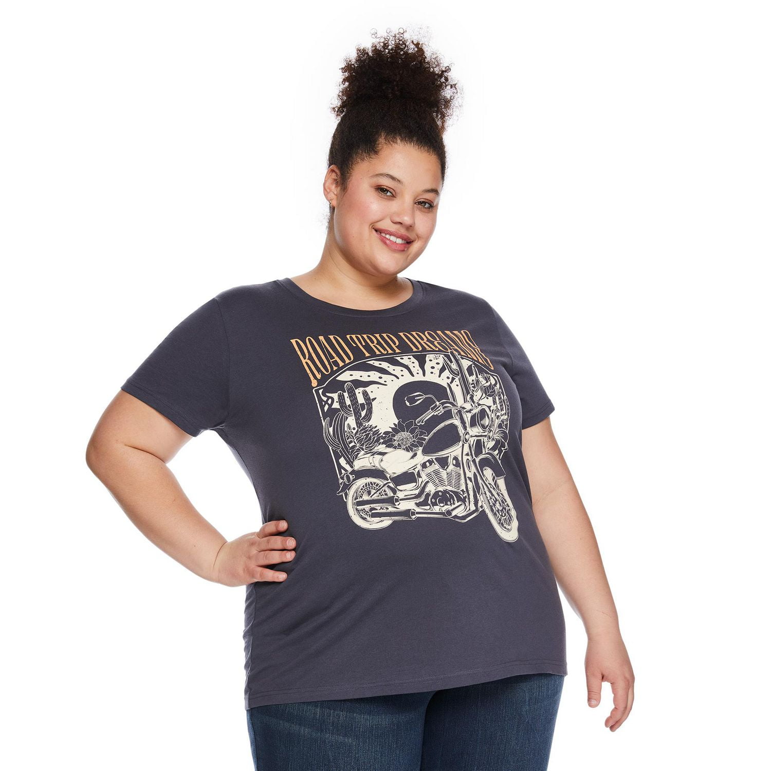 The Pink Closet Women's Plus Crew Neckline Tee