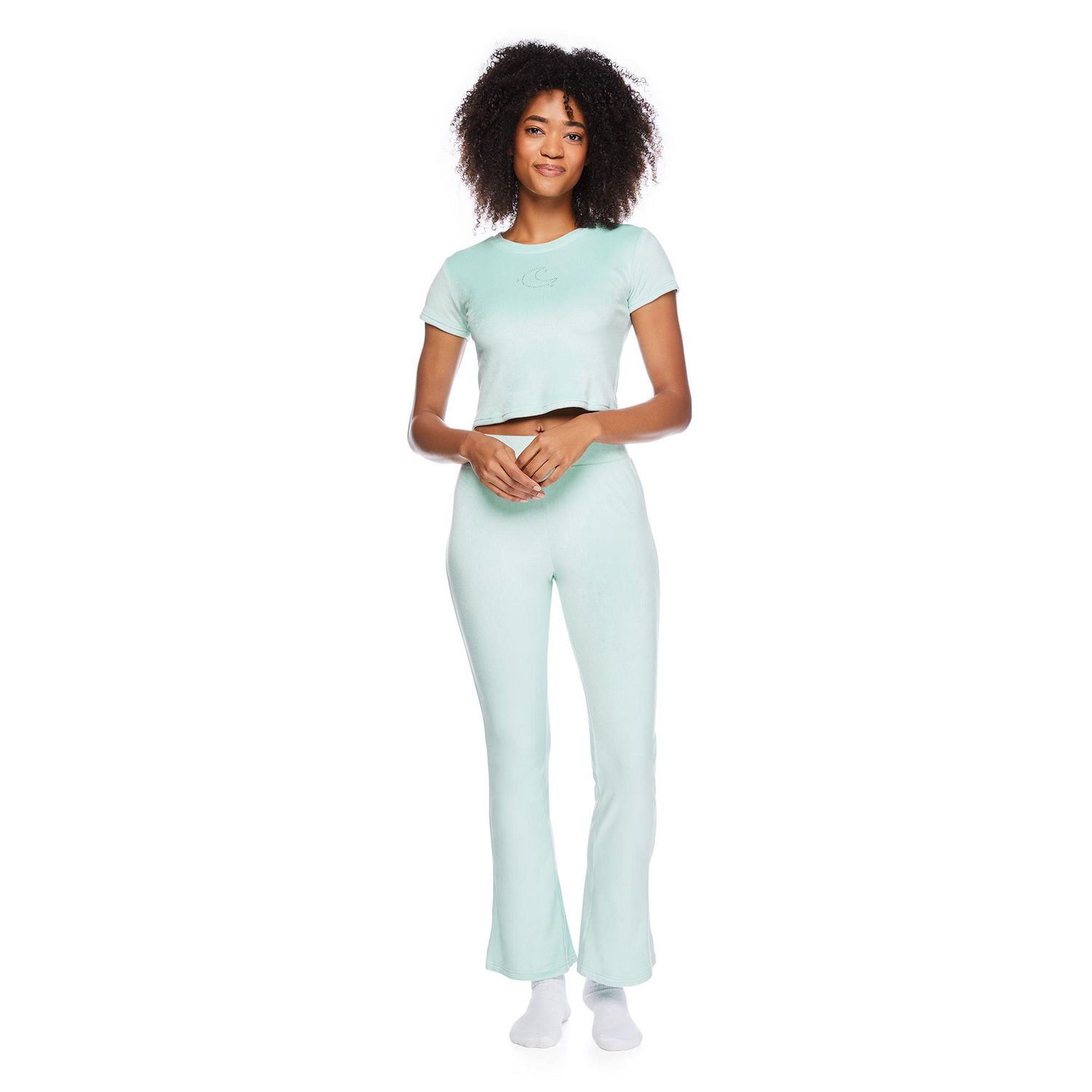 No Boundaries Women's Velour Pant