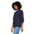 thumbnail image 2 of No Boundaries Women's Oversized Long Sleeve Tee, 2 of 6