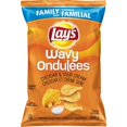 thumbnail image 1 of Lay's Wavy Cheddar & Sour Cream Potato Chips, 1 of 7