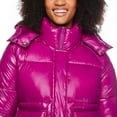 thumbnail image 4 of No Boundaries Women's Cropped Boxy Puffer Jacket, 4 of 6