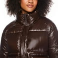 thumbnail image 4 of No Boundaries Women's Cropped Boxy Puffer Jacket, 4 of 6