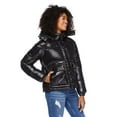 thumbnail image 2 of No Boundaries Women's Cropped Boxy Puffer Jacket, 2 of 6