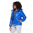 thumbnail image 2 of No Boundaries Women's Cropped Boxy Puffer Jacket, 2 of 6