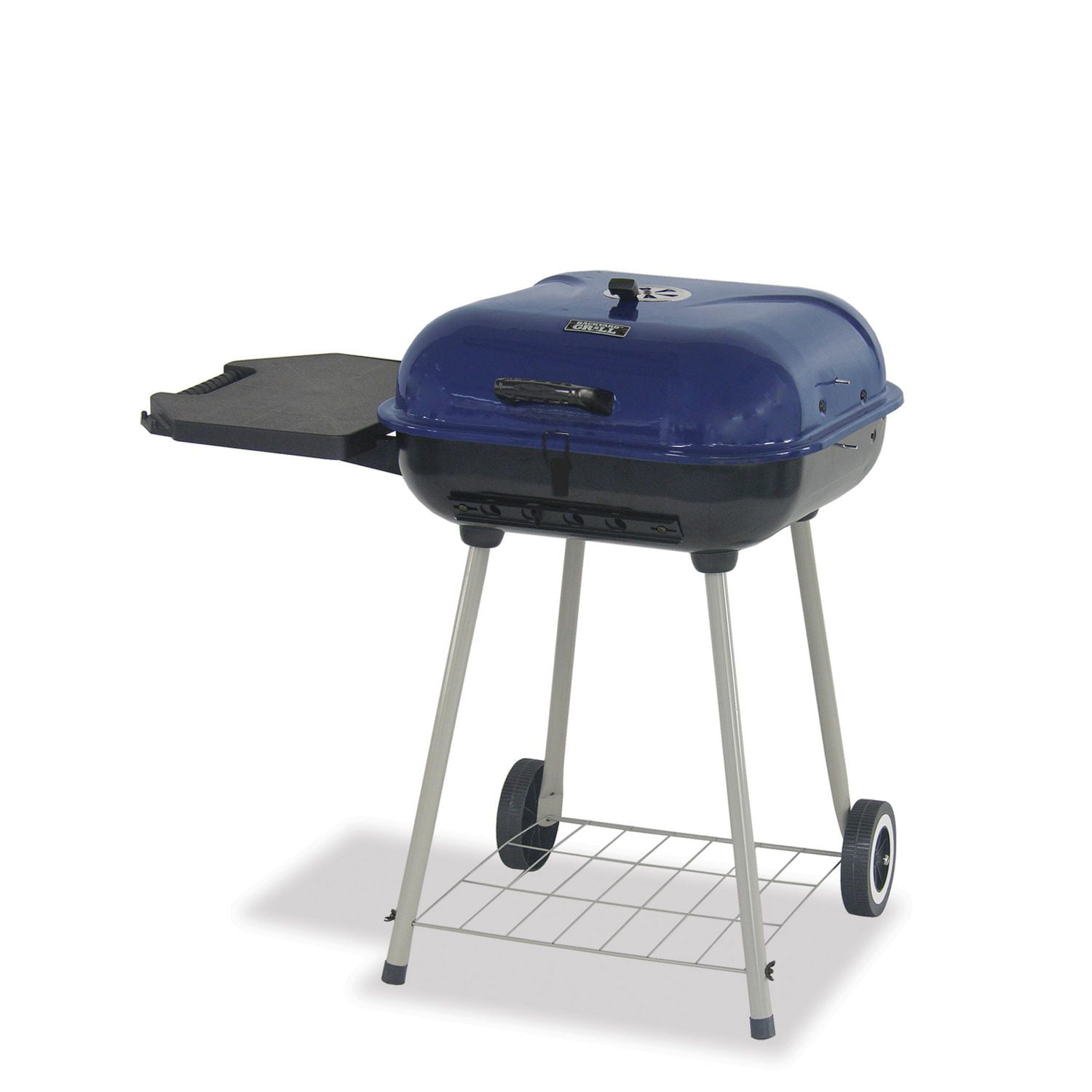 Backyard Grill 21" Deluxe Square Blue Charcoal Grill - 999999 628915172409