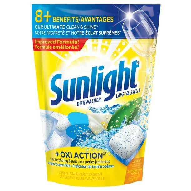 Sunlight  Lave-Vaisselle Oxi Action Bruine Fraiche 55ct