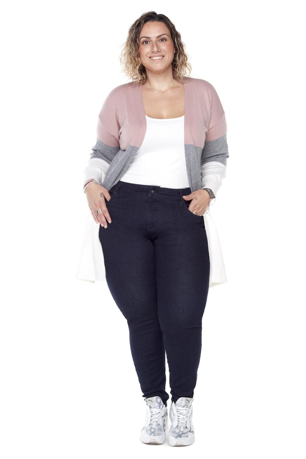 Frankie & Stella ™ Jambe étroite PLUS - Bleu Foncé 16W - 26W