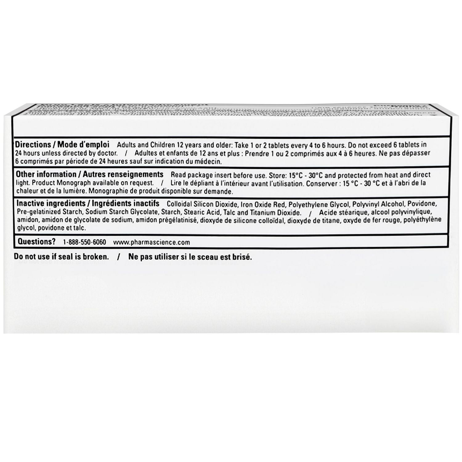 Comprimés d’ibuprofène, USP 200 mg, 500 comprimés