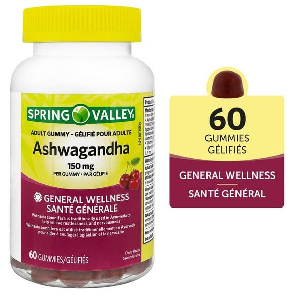 Spring Valley Ashwagandha, 150 mcg, 60 Gummies