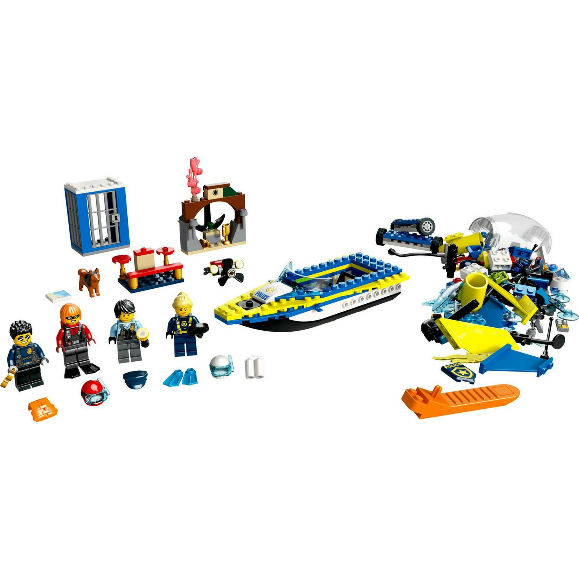 LEGO City Explorer Diving Boat 60377 Ocean Building Toy, Includes a Coral  Reef Setting, Mini-Submarine, 3 Minifigures and Manta Ray, Shark, Crab, 2  Fish and 2 Turtle Figures, Includes 182 Pieces, Ages 5+ 