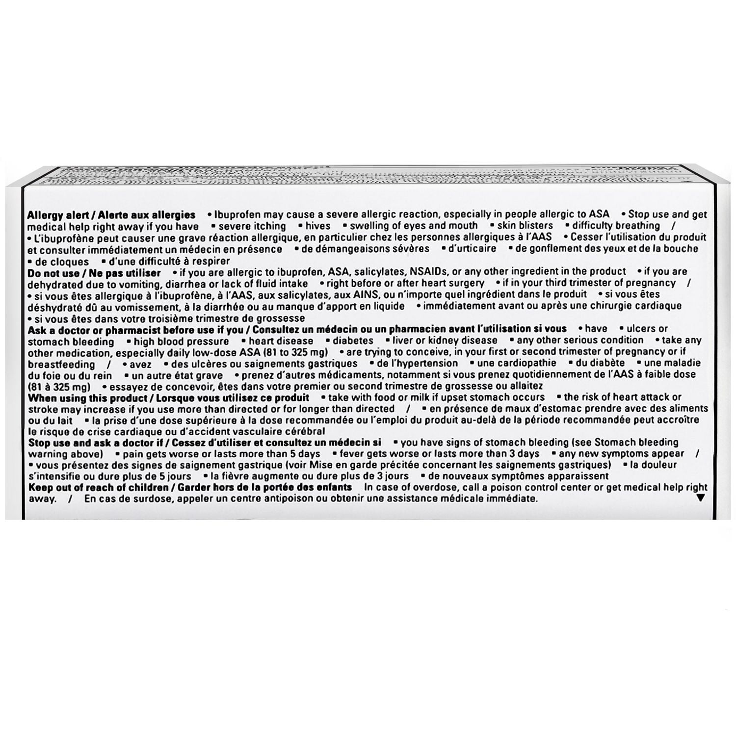 Comprimés d’ibuprofène, USP 200 mg, 500 comprimés