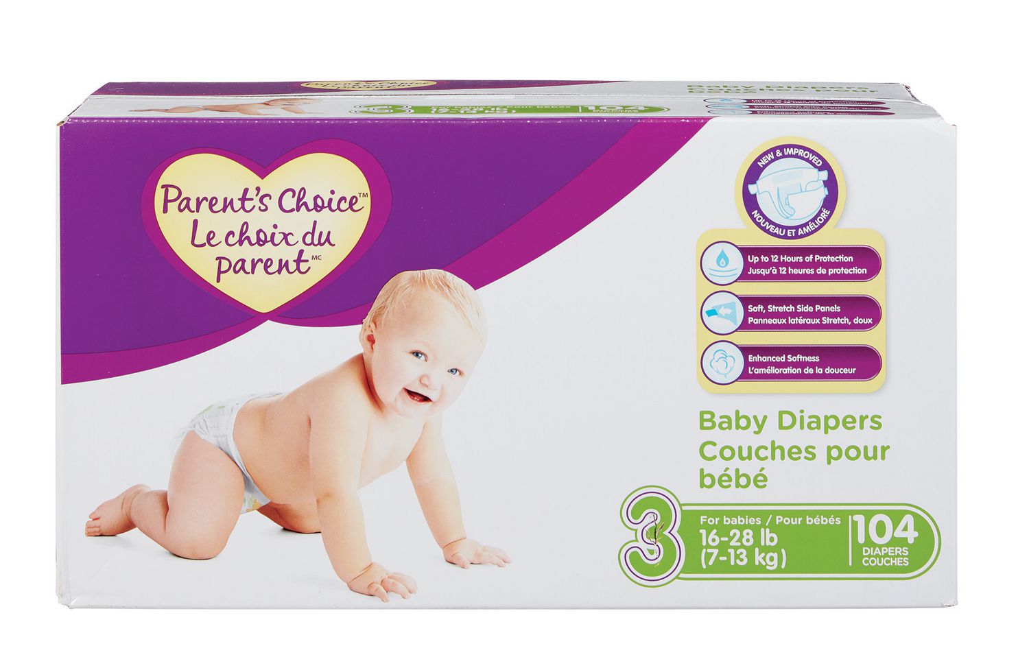 Parent's Choice Parent's Choice Unisex Baby Diapers, Mega Pack