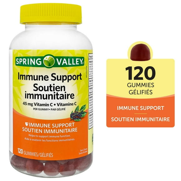 Spring Valley Immune Support, 45 mcg Vitamin C, 120 Gummies