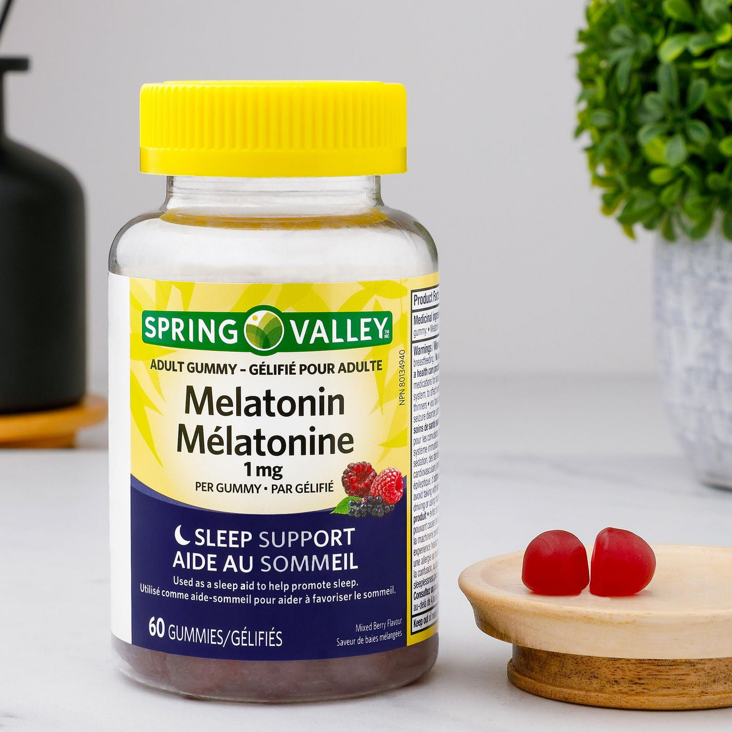 Spring Valley Melatonin, 1 mg, 60 Gummies
