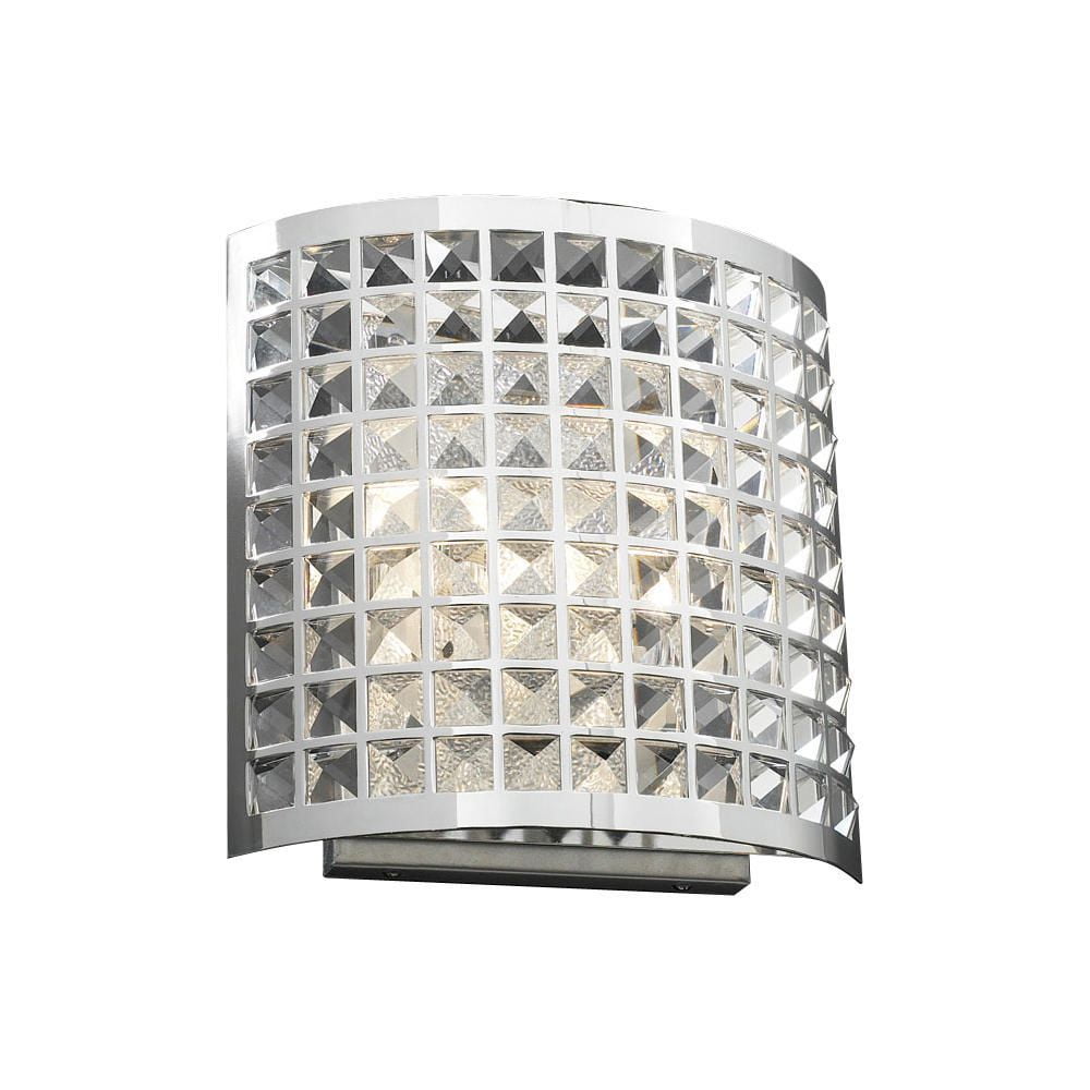 Wave 2Light Polished Chrome FlushtoWall Sconce Walmart Canada