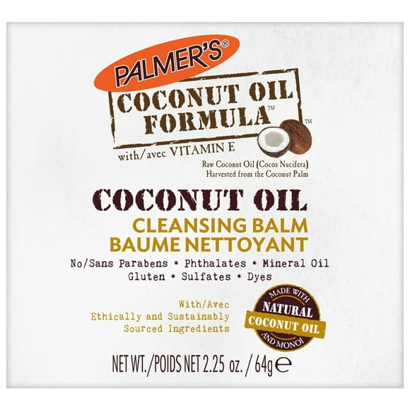 Palmer's® Coconut Oil Formula® Coconut Manoi Facial Cleansing Balm. Gently Cleanses and Purifies Skin. Makeup Remover, Jar 64g