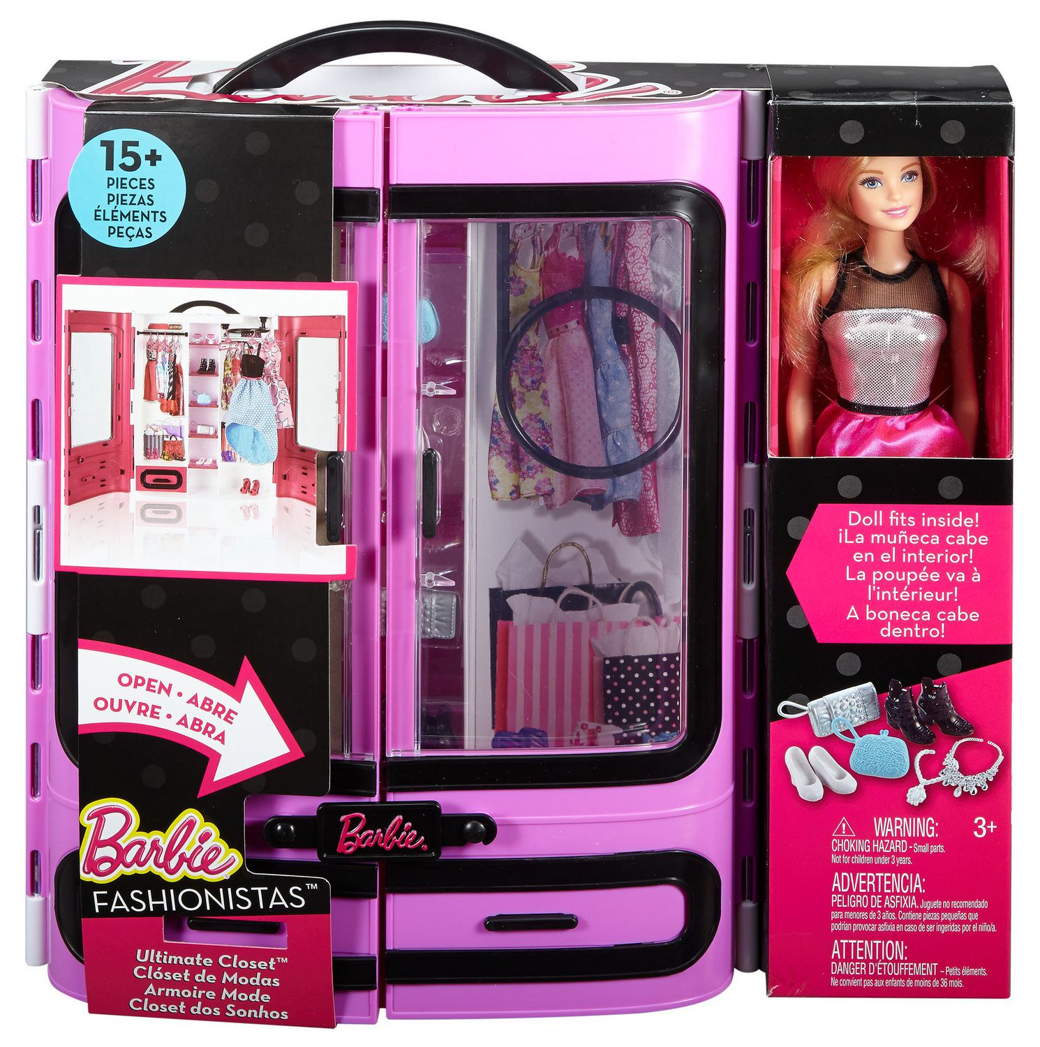 Barbie Fashionistas Ultimate Closet & Doll, Purple - Walmart.ca