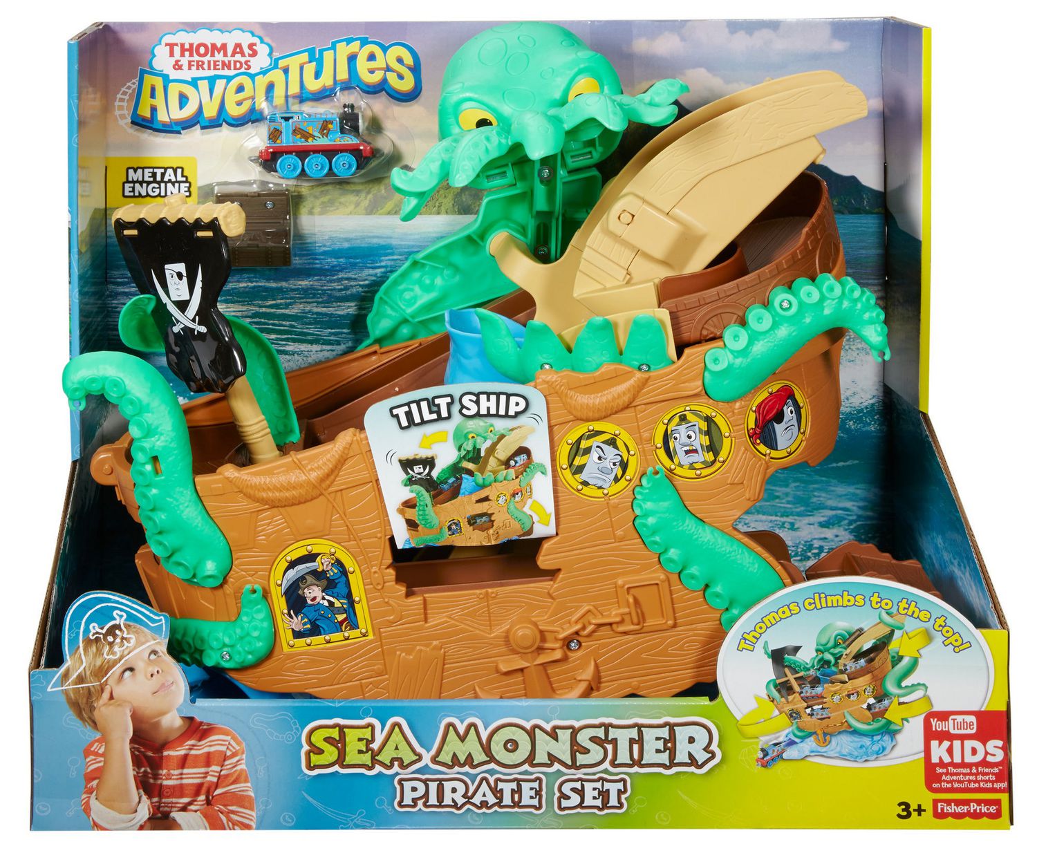 Thomas & Friends Adventures Sea Monster Pirate Set - Walmart.ca