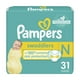 PAMPERS COUCHES SWADDLERS - FORMAT JUMBO tailles P-S, N, 1, 2, 3, 4, 5 et 6 – image 1 sur 9