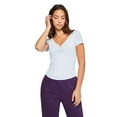 thumbnail image 1 of No Boundaries Women's Baby V-Neckline Tee, 1 of 6