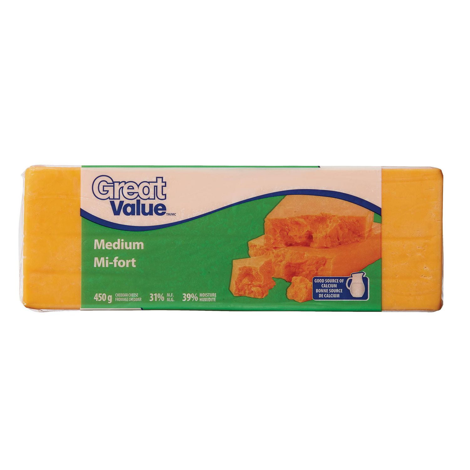 Great Value Medium Cheddar Cheese Walmart Canada
