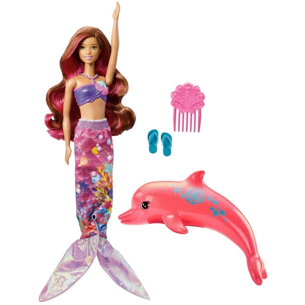 Barbie – La Magie des Dauphins – Poupée Sirène Transformable