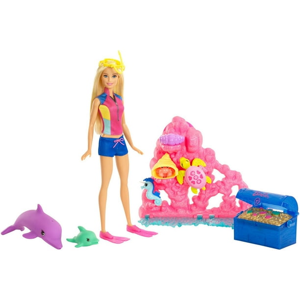 Poupée nageuse et plongeuse + accessoires Barbie - Jouets