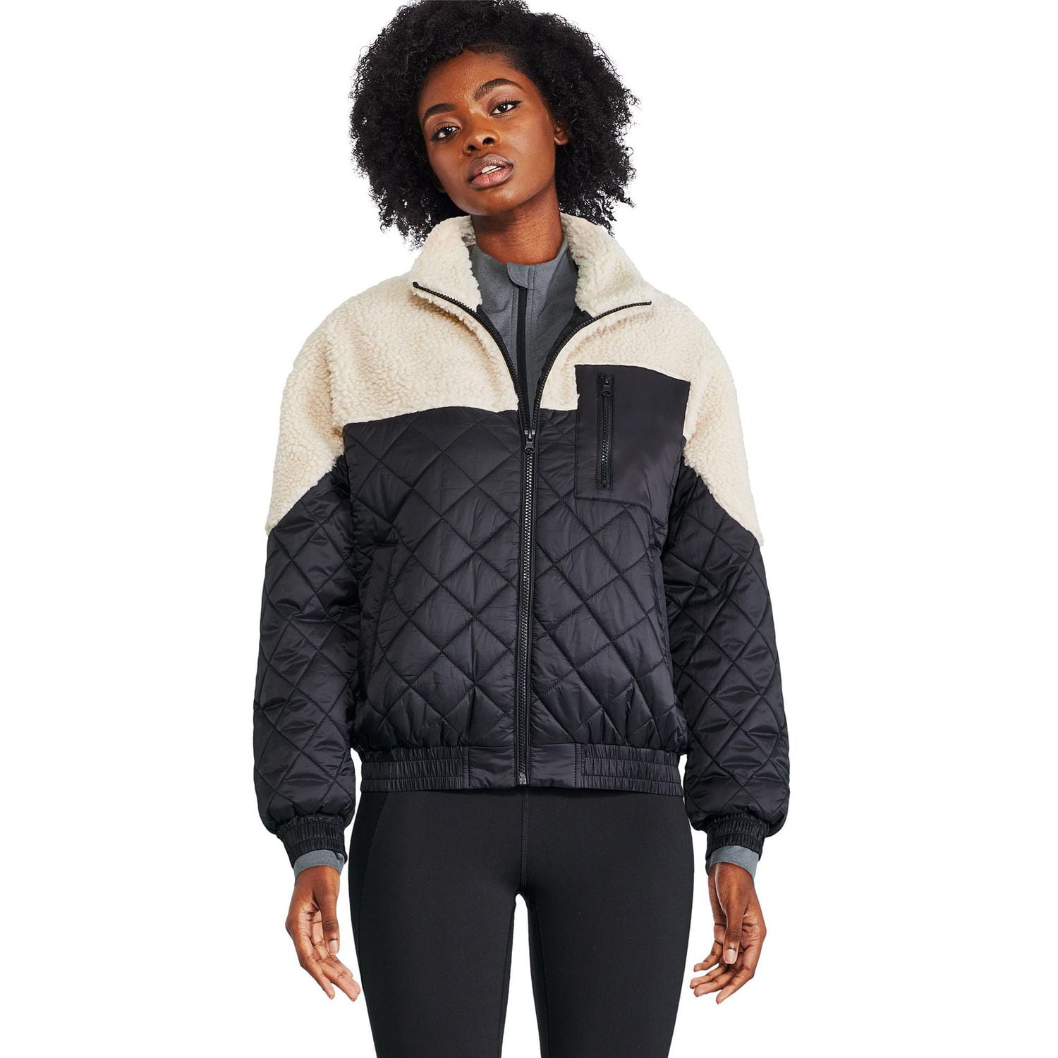 Athletic Works Women s Quilted Jacket Sizes XS XXL Walmart