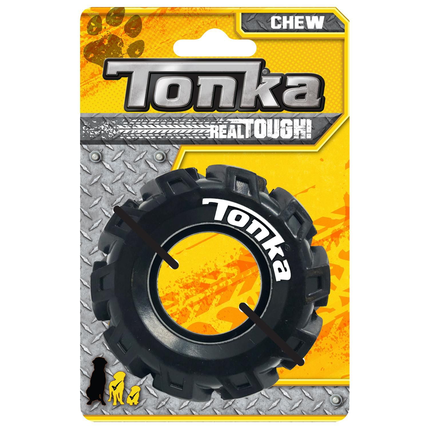 Tonka Seismic Tread Tire Dog Toy, 3.5 inch