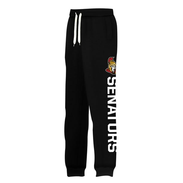 NHL Mens Ottawa Senators Side Printed Jogger Sweat Pants 